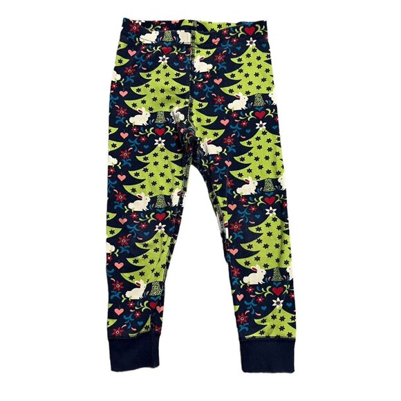 Hanna Andersson Sz 90 (3) Woodland Bunny Christmas Tree Pajamas - Picture 9 of 9